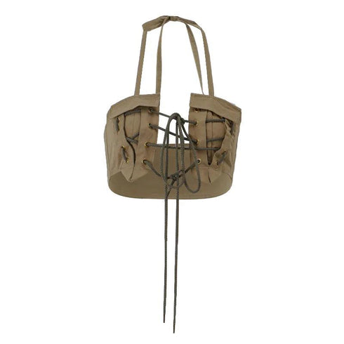 Retro Streetwear Strapless Tube Corset